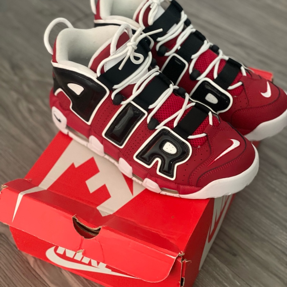 Nike Air More Uptempo Bulls Hoops Pack 'Varsity Red' sz 10